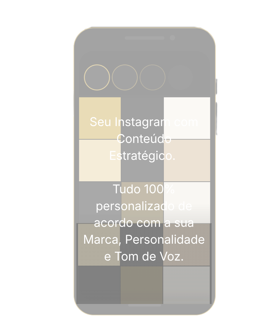Exemplo de feed de Instagram organizado